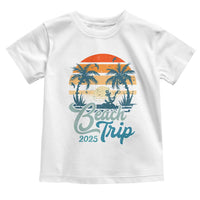 Beach Trip 2025 Toddler T Shirt Summer Vacation Vintage 70's Retro TS10
