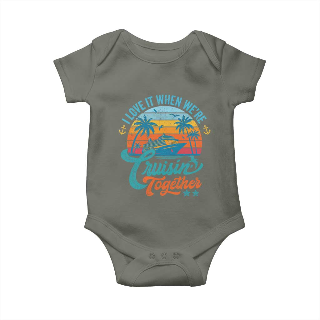 Cruising Matching Baby Onesie I Love It Cruisin Together Cruise Squad - Wonder Print Shop