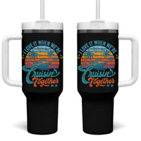Cruising Matching Tumbler With Handle I Love It Cruisin Together Cruise Squad - Wonder Print Shop