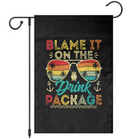 Funny Cruise Garden Flag Blame it on The Cruise Package Cruising Matching - Wonder Print Shop