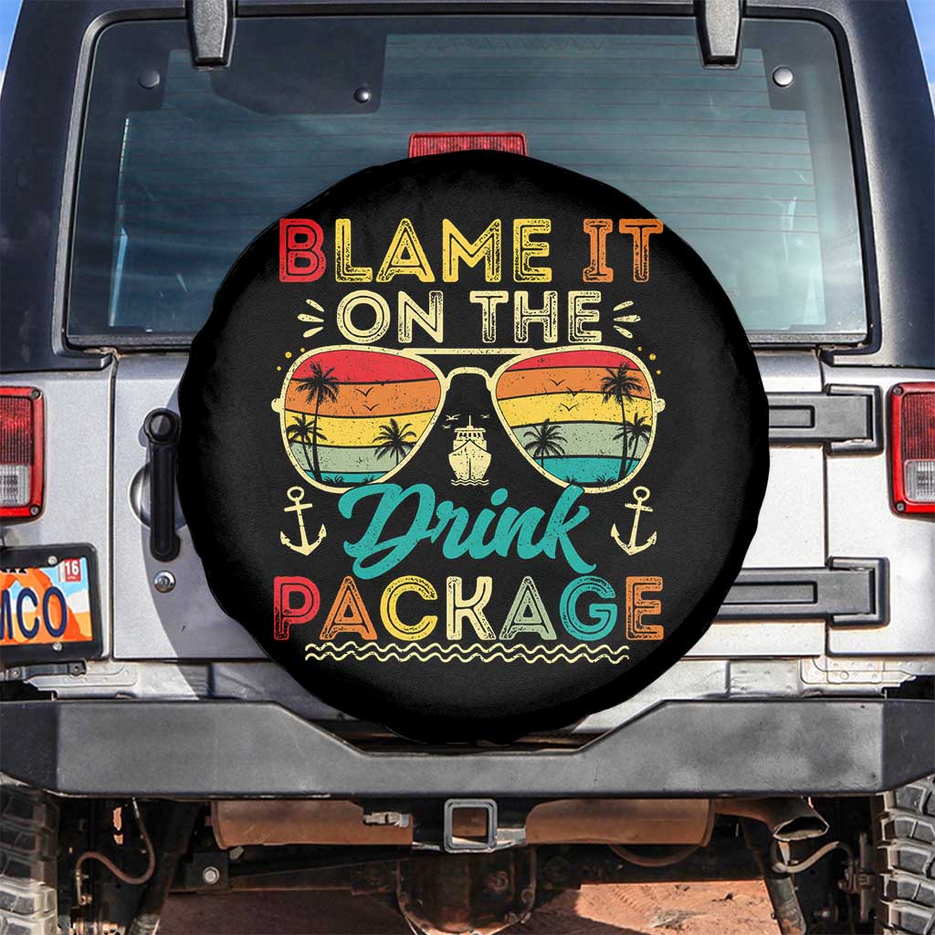 Funny Cruise Spare Tire Cover Blame it on The Cruise Package Cruising Matching - Wonder Print Shop