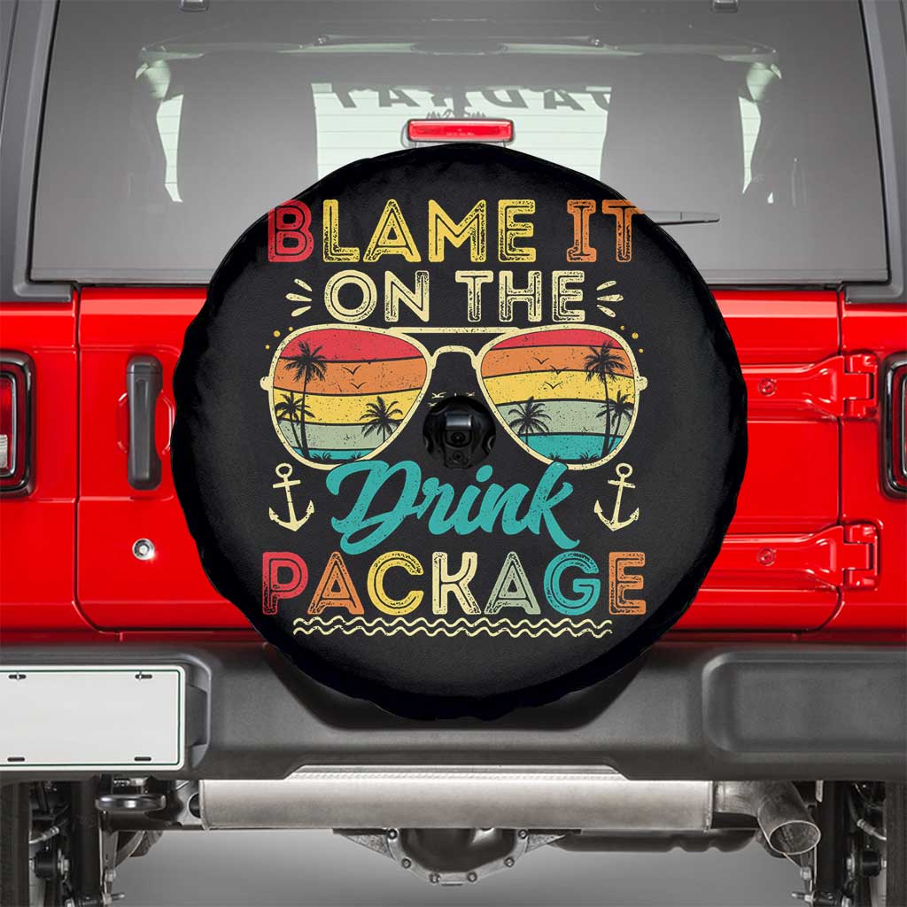 Funny Cruise Spare Tire Cover Blame it on The Cruise Package Cruising Matching - Wonder Print Shop