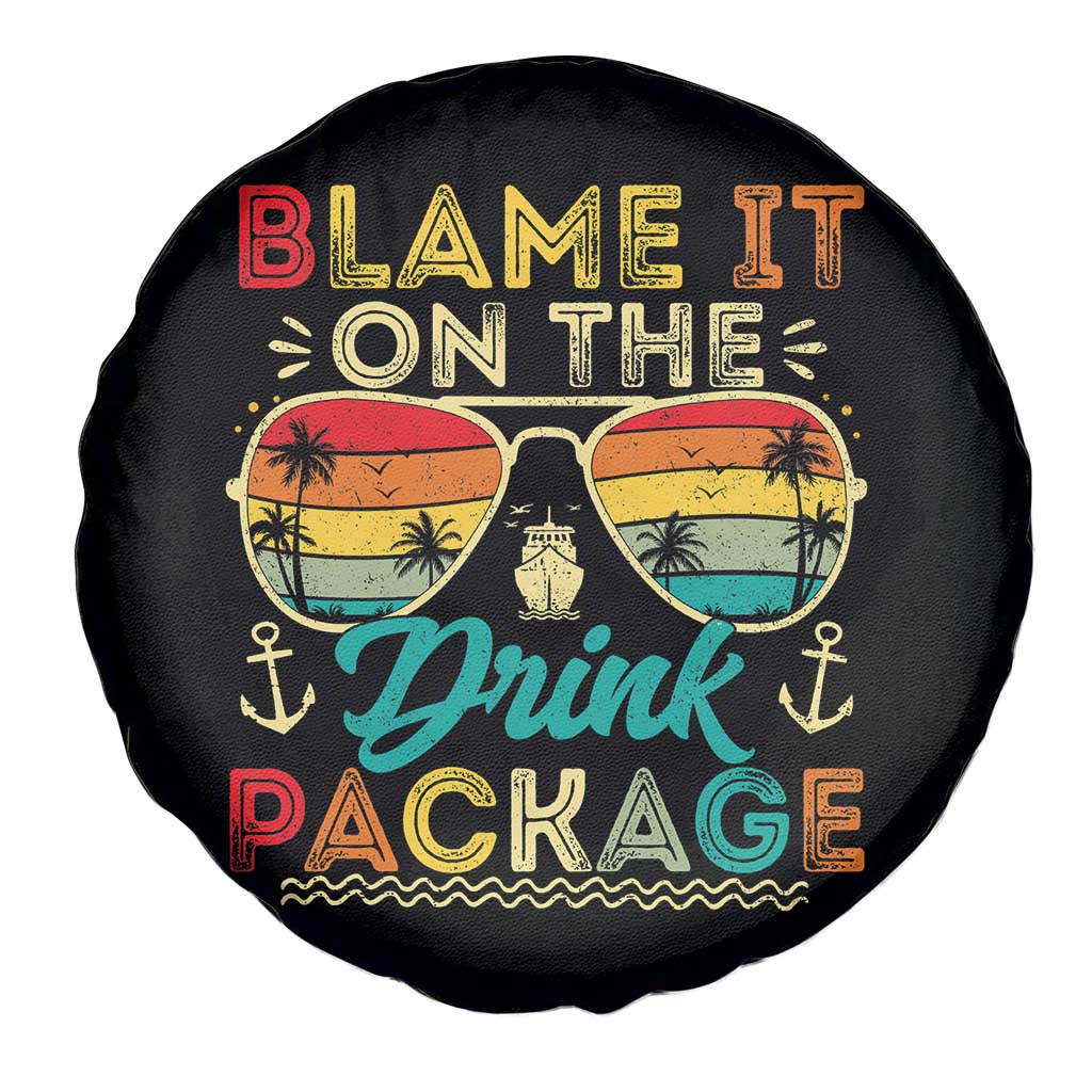 Funny Cruise Spare Tire Cover Blame it on The Cruise Package Cruising Matching - Wonder Print Shop