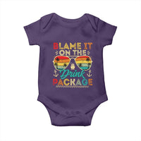 Funny Cruise Baby Onesie Blame it on The Cruise Package Cruising Matching - Wonder Print Shop