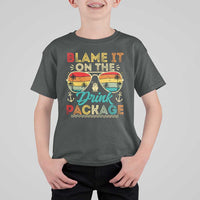 Funny Cruise T Shirt For Kid Blame it on The Cruise Package Cruising Matching - Wonder Print Shop