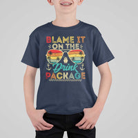 Funny Cruise T Shirt For Kid Blame it on The Cruise Package Cruising Matching - Wonder Print Shop