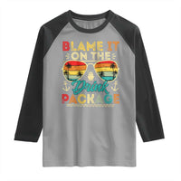 Funny Cruise Raglan Shirt Blame it on The Cruise Package Cruising Matching - Wonder Print Shop