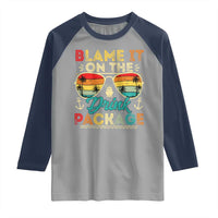 Funny Cruise Raglan Shirt Blame it on The Cruise Package Cruising Matching - Wonder Print Shop