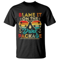 Funny Cruise T Shirt Blame it on The Cruise Package Cruising Matching - Wonder Print Shop