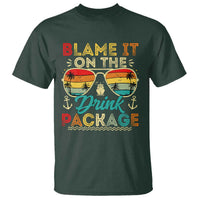 Funny Cruise T Shirt Blame it on The Cruise Package Cruising Matching - Wonder Print Shop