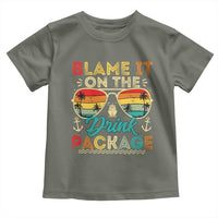 Funny Cruise Toddler T Shirt Blame it on The Cruise Package Cruising Matching - Wonder Print Shop