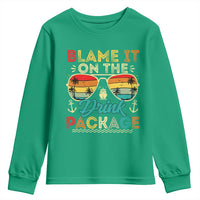 Funny Cruise Youth Sweatshirt Blame it on The Cruise Package Cruising Matching - Wonder Print Shop