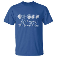 Life Happens The Beach Helps T Shirt Coastal Ocean Therapy Cute Summer Vibes - Wonder Print Shop