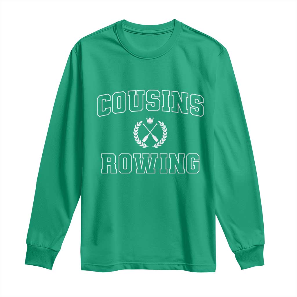 Cousins Rowing Long Sleeve Shirt Summer Romance Beach Vibes - Wonder Print Shop