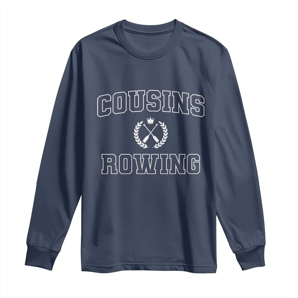 Cousins Rowing Long Sleeve Shirt Summer Romance Beach Vibes - Wonder Print Shop