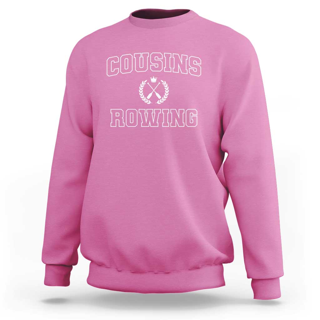 Cousins Rowing Sweatshirt Summer Romance Beach Vibes - Wonder Print Shop