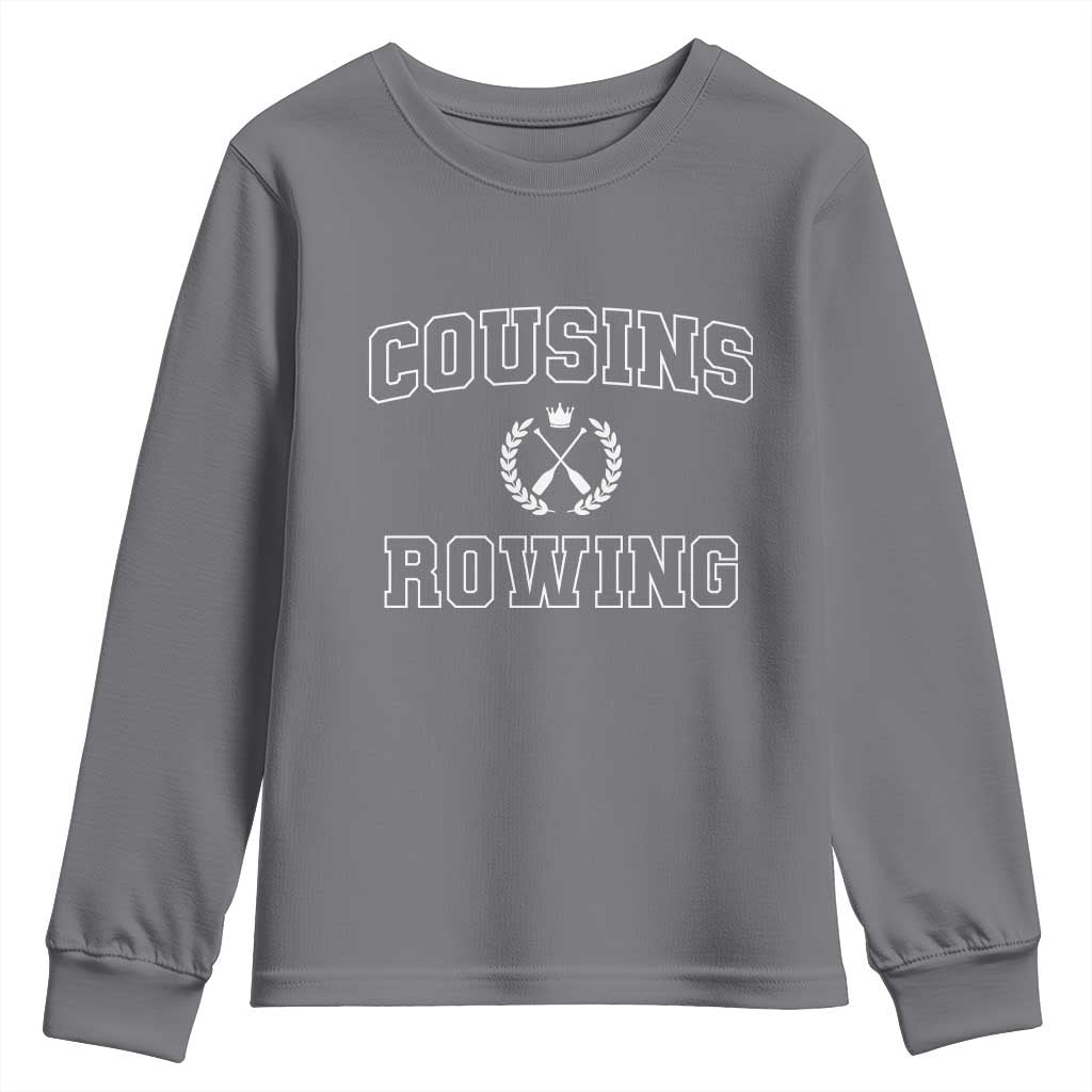 Cousins Rowing Youth Sweatshirt Summer Romance Beach Vibes - Wonder Print Shop