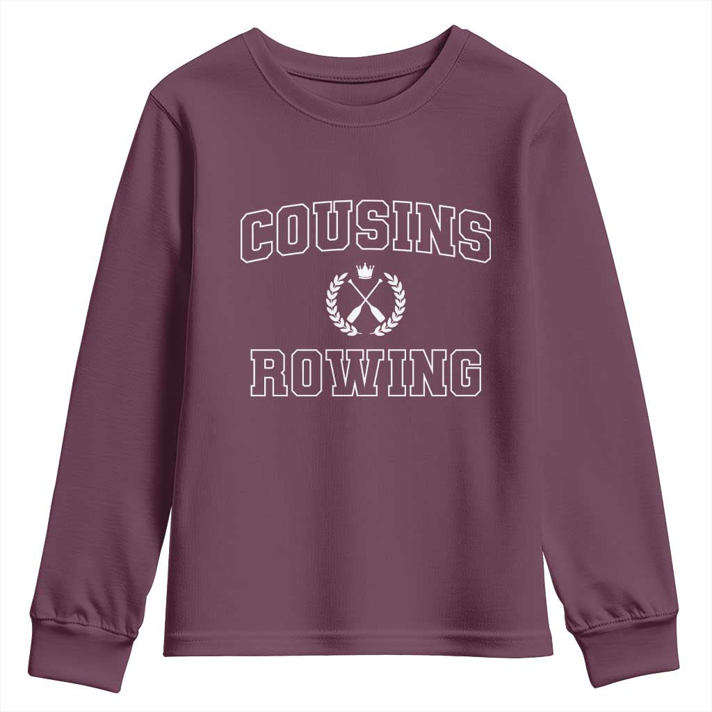 Cousins Rowing Youth Sweatshirt Summer Romance Beach Vibes - Wonder Print Shop