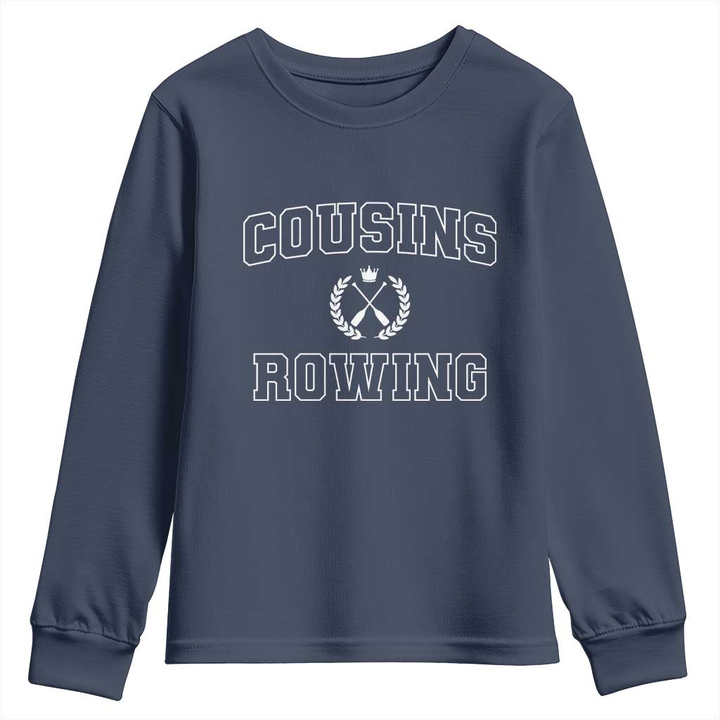Cousins Rowing Youth Sweatshirt Summer Romance Beach Vibes - Wonder Print Shop