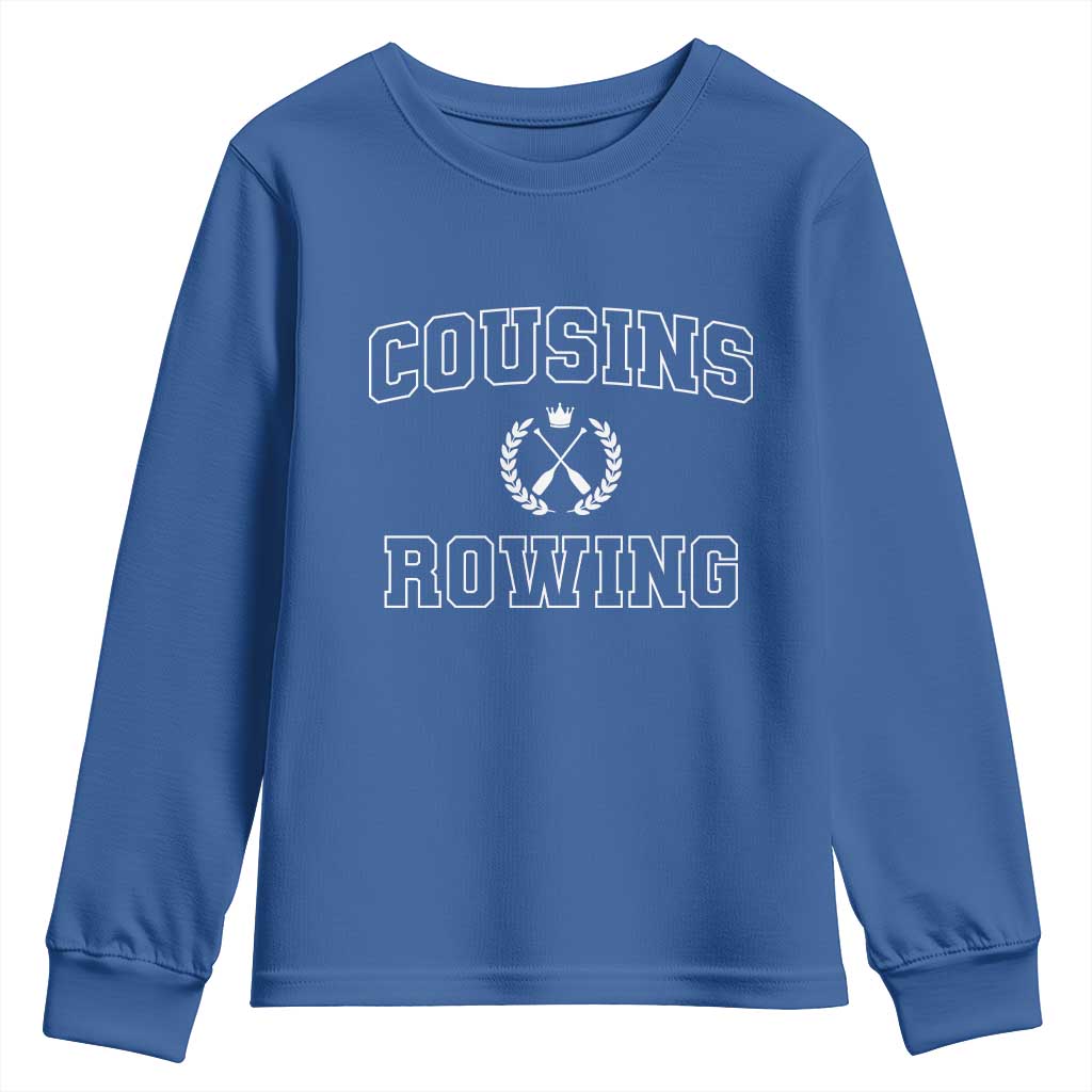 Cousins Rowing Youth Sweatshirt Summer Romance Beach Vibes - Wonder Print Shop