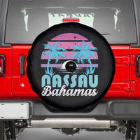 Vintage Nassau Spare Tire Cover Tropical Island Palm Trees Beach Bahamas Vacation - Wonder Print Shop