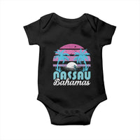 Vintage Nassau Baby Onesie Tropical Island Palm Trees Beach Bahamas Vacation - Wonder Print Shop