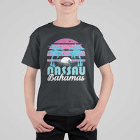 Vintage Nassau T Shirt For Kid Tropical Island Palm Trees Beach Bahamas Vacation - Wonder Print Shop