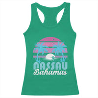 Vintage Nassau Racerback Tank Top Tropical Island Palm Trees Beach Bahamas Vacation - Wonder Print Shop
