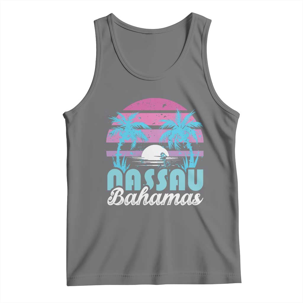Vintage Nassau Tank Top Tropical Island Palm Trees Beach Bahamas Vacation - Wonder Print Shop