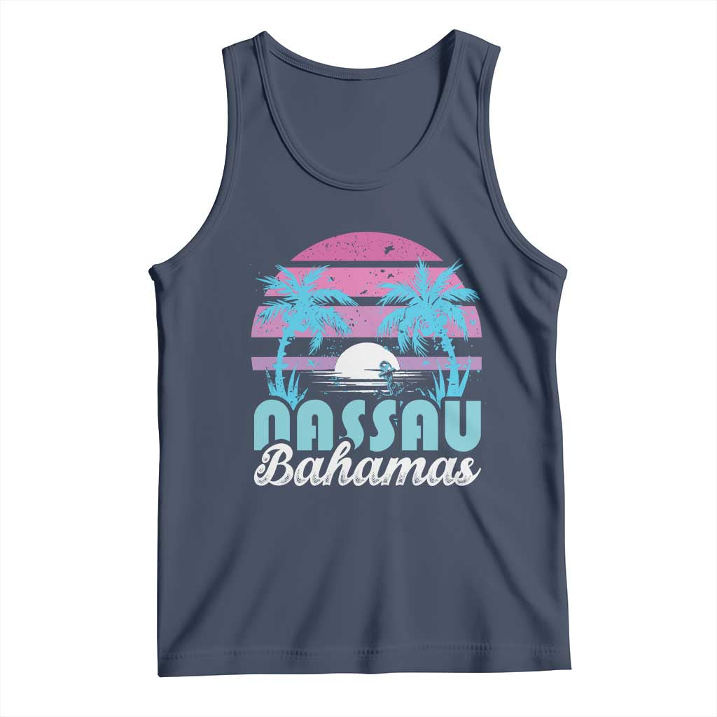 Vintage Nassau Tank Top Tropical Island Palm Trees Beach Bahamas Vacation - Wonder Print Shop