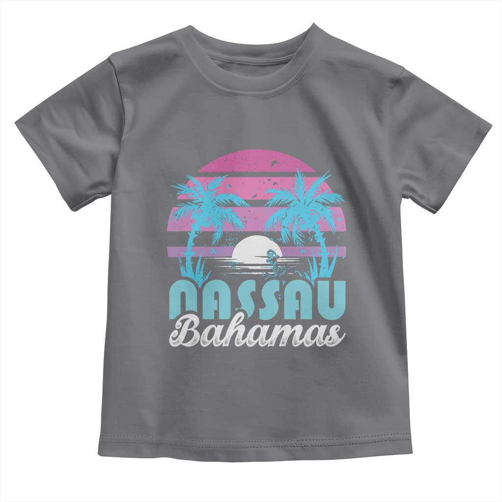 Vintage Nassau Toddler T Shirt Tropical Island Palm Trees Beach Bahamas Vacation - Wonder Print Shop