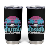 Vintage Nassau Tumbler Cup Tropical Island Palm Trees Beach Bahamas Vacation - Wonder Print Shop