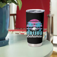 Vintage Nassau Tumbler Cup Tropical Island Palm Trees Beach Bahamas Vacation - Wonder Print Shop