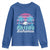 Vintage Nassau Youth Sweatshirt Tropical Island Palm Trees Beach Bahamas Vacation - Wonder Print Shop