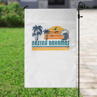 Vintage Nassau Garden Flag Bahamas Vacation Beach Summer Retro Sunset - Wonder Print Shop