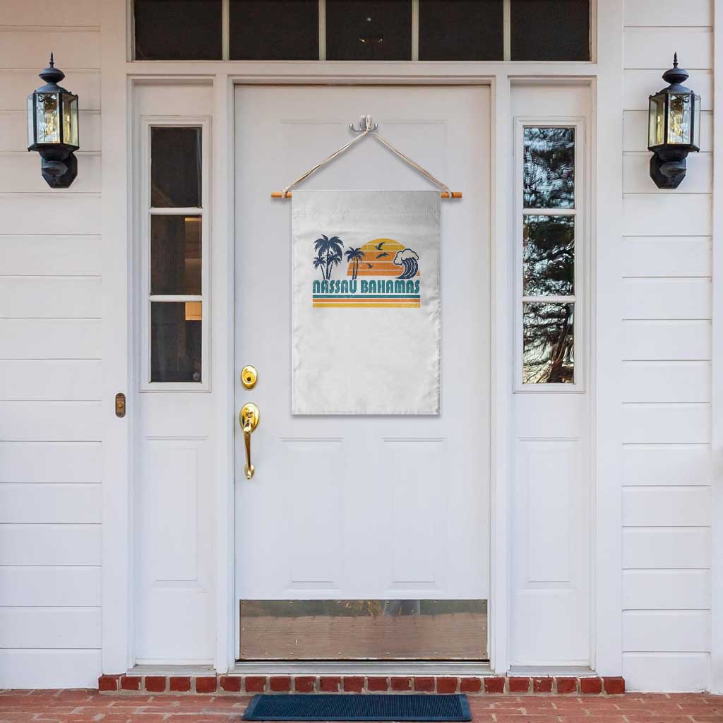 Vintage Nassau Garden Flag Bahamas Vacation Beach Summer Retro Sunset - Wonder Print Shop