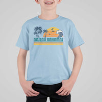 Vintage Nassau T Shirt For Kid Bahamas Vacation Beach Summer Retro Sunset - Wonder Print Shop