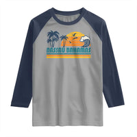 Vintage Nassau Raglan Shirt Bahamas Vacation Beach Summer Retro Sunset - Wonder Print Shop