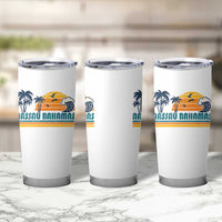 Vintage Nassau Tumbler Cup Bahamas Vacation Beach Summer Retro Sunset - Wonder Print Shop