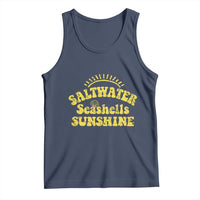 Saltwater Seashells Sunshine Tank Top Beach Summer Vacation Vintage 70's Retro - Wonder Print Shop