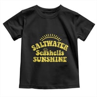 Saltwater Seashells Sunshine Toddler T Shirt Beach Summer Vacation Vintage 70's Retro - Wonder Print Shop