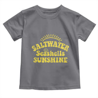 Saltwater Seashells Sunshine Toddler T Shirt Beach Summer Vacation Vintage 70's Retro - Wonder Print Shop