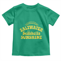 Saltwater Seashells Sunshine Toddler T Shirt Beach Summer Vacation Vintage 70's Retro - Wonder Print Shop
