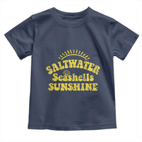 Saltwater Seashells Sunshine Toddler T Shirt Beach Summer Vacation Vintage 70's Retro - Wonder Print Shop