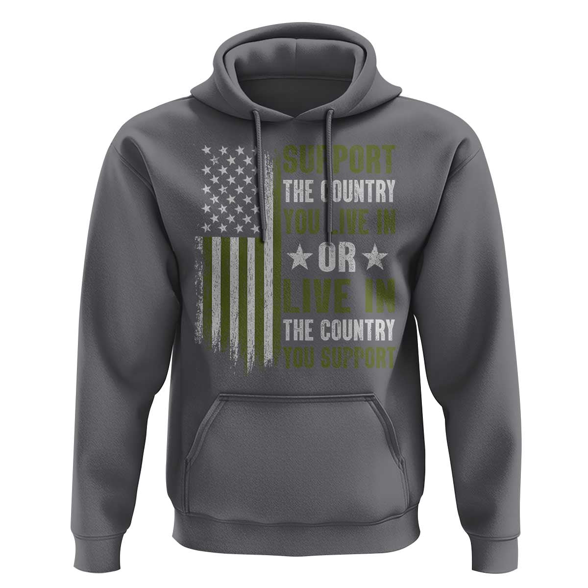 Social Justice Hoodie Support The Country You Live In American Flag - Wonder Print Shop