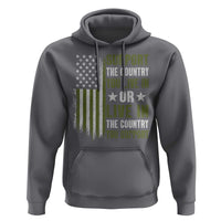 Social Justice Hoodie Support The Country You Live In American Flag - Wonder Print Shop