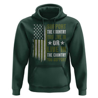 Social Justice Hoodie Support The Country You Live In American Flag - Wonder Print Shop