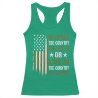 Social Justice Racerback Tank Top Support The Country You Live In American Flag - Wonder Print Shop
