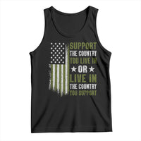 Social Justice Tank Top Support The Country You Live In American Flag - Wonder Print Shop