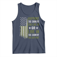 Social Justice Tank Top Support The Country You Live In American Flag - Wonder Print Shop